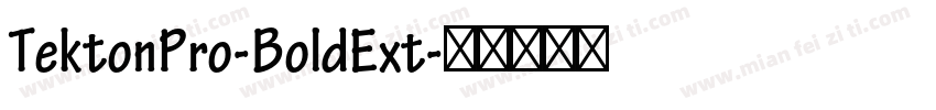 TektonPro-BoldExt字体转换