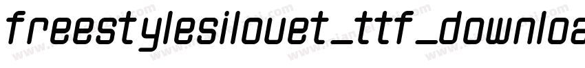 freestylesilouet_ttf_download_by_protofonts_2_生成器字体转换