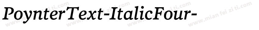 PoynterText-ItalicFour字体转换