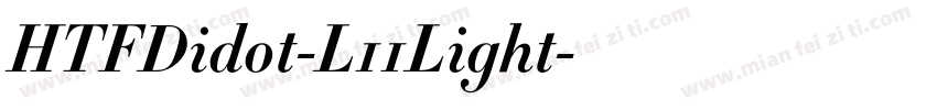 HTFDidot-L11Light字体转换