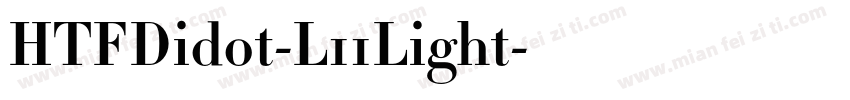 HTFDidot-L11Light字体转换