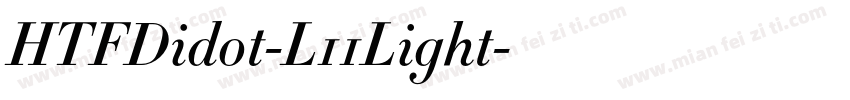 HTFDidot-L11Light字体转换