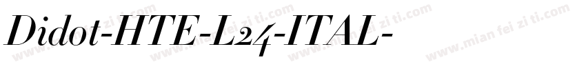 Didot-HTE-L24-ITAL字体转换