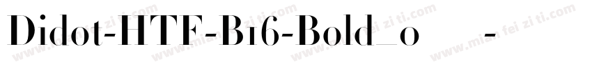 Didot-HTF-B16-Bold_0手机版字体转换