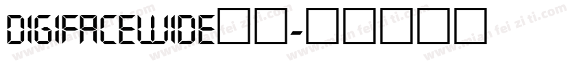 DigifaceWide字体字体转换