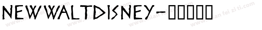 NewwaltDisney字体转换