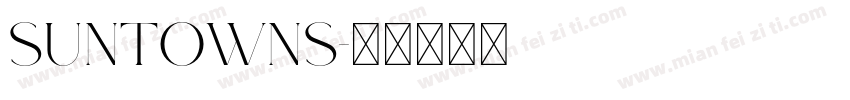 Suntowns字体转换