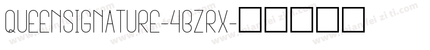 QueenSignature-4BZrx字体转换