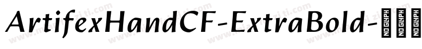 ArtifexHandCF-ExtraBold字体转换