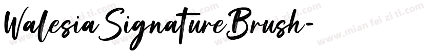 WalesiaSignatureBrush字体转换