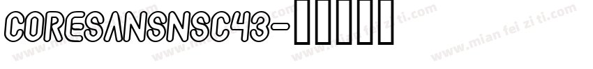 coresansnsc43字体转换