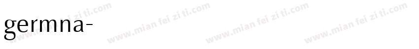 germna字体转换