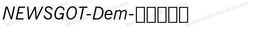 NEWSGOT-Dem字体转换