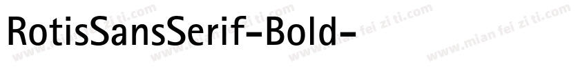 RotisSansSerif-Bold字体转换