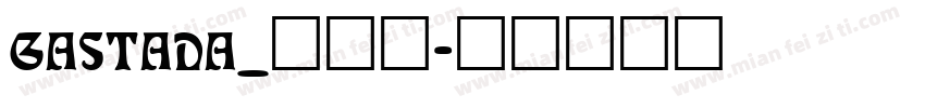 GASTADA_生成器字体转换