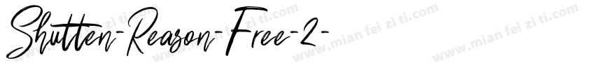 Shutten-Reason-Free-2字体转换