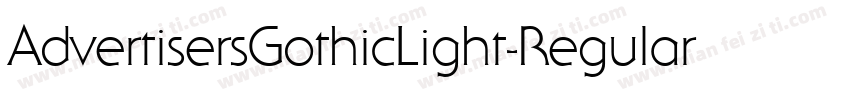 AdvertisersGothicLight-Regular字体转换