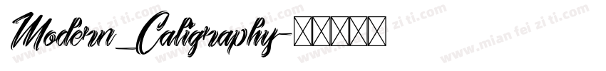 Modern_Caligraphy字体转换