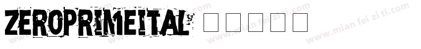 zeroprimeital字体转换