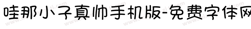 哇那小子真帅手机版字体转换