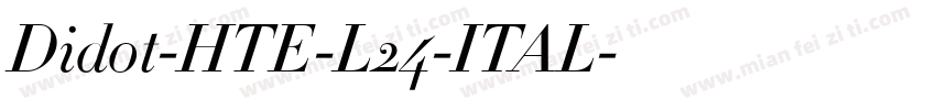 Didot-HTE-L24-ITAL字体转换