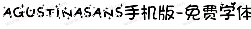 AGUSTINASANS手机版字体转换