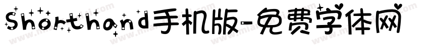 Shorthand手机版字体转换