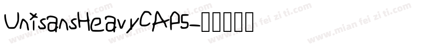 UnisansHeavyCAP5字体转换