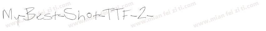 My-Best-Shot-TTF-2字体转换