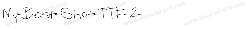 My-Best-Shot-TTF-2字体转换