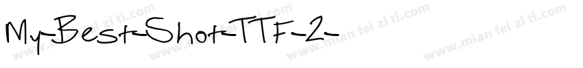 My-Best-Shot-TTF-2字体转换