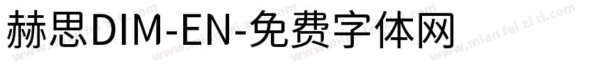 赫思DIM-EN字体转换