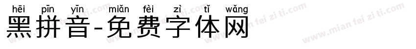 黑拼音字体转换