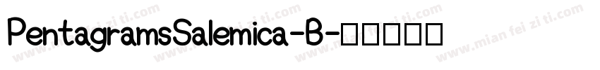 PentagramsSalemica-B字体转换