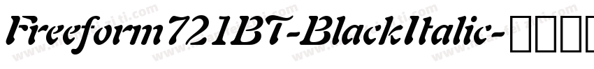 Freeform721BT-BlackItalic字体转换