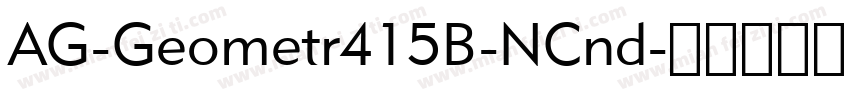 AG-Geometr415B-NCnd字体转换