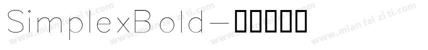 SimplexBold字体转换