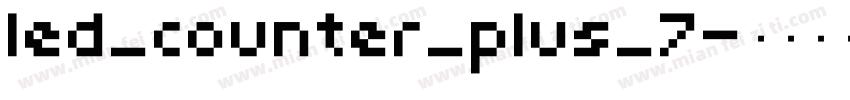 led_counter_plus_7字体转换