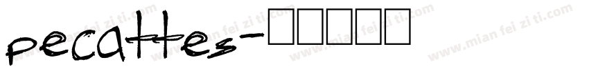 pecattes字体转换