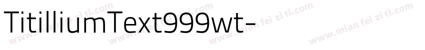 TitilliumText999wt字体转换