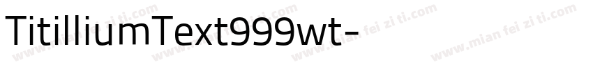 TitilliumText999wt字体转换