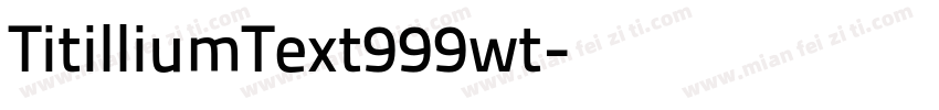 TitilliumText999wt字体转换