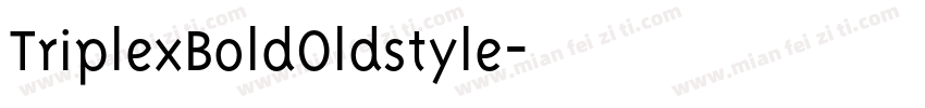 TriplexBoldOldstyle字体转换