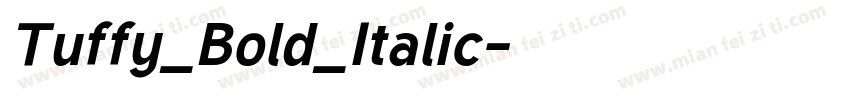 Tuffy_Bold_Italic字体转换