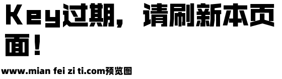 锐字锐线怒放大黑简预览效果图