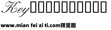 TR Kastler Italic预览效果图