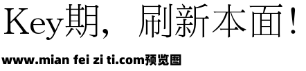 銳字雲字庫銳宋繁预览效果图