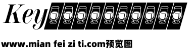 Scotch Display Condensed Semibold Italic预览效果图