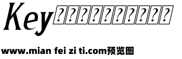 The Simbolid Italic预览效果图