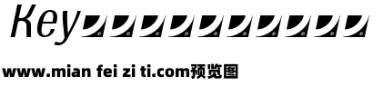 Type Ograf Pro Condensed Italic预览效果图